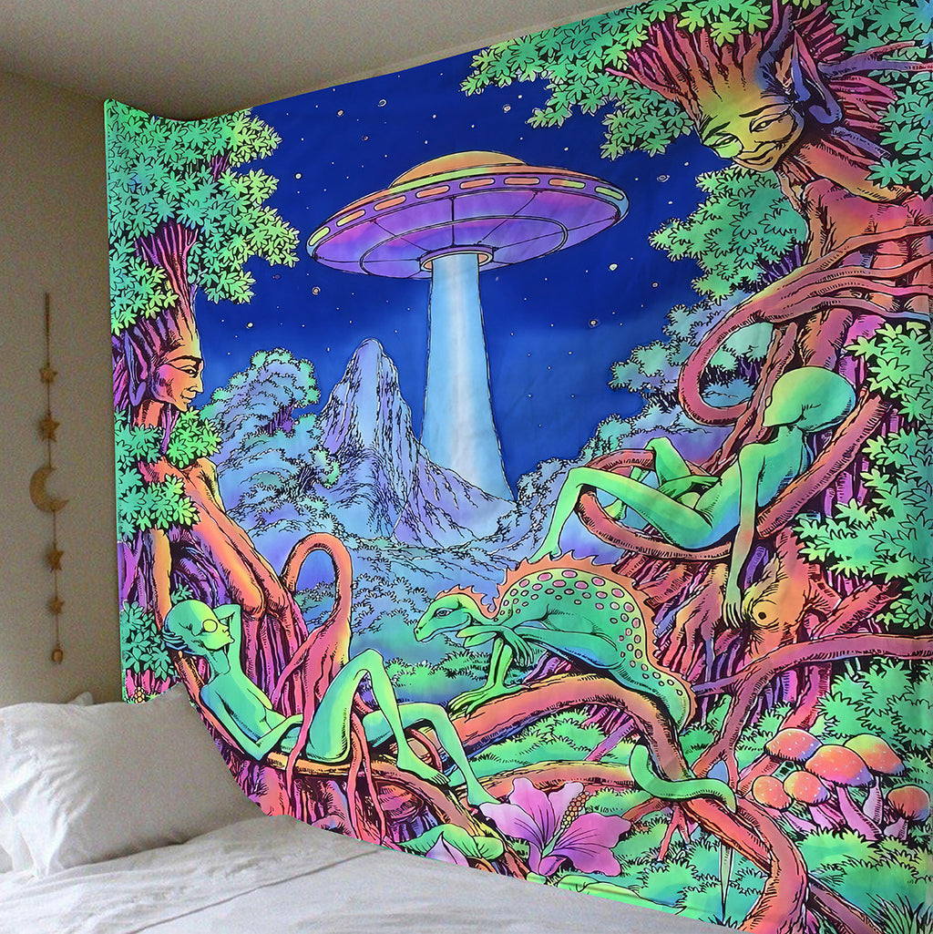 Explosive Home Decor Alien Tapestry