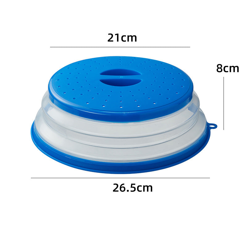 Microwave Splatter Cover Vented For Food With Hook Hole, Splatter Guard & Colander Kitchen Gadget For Food, Meal Prep