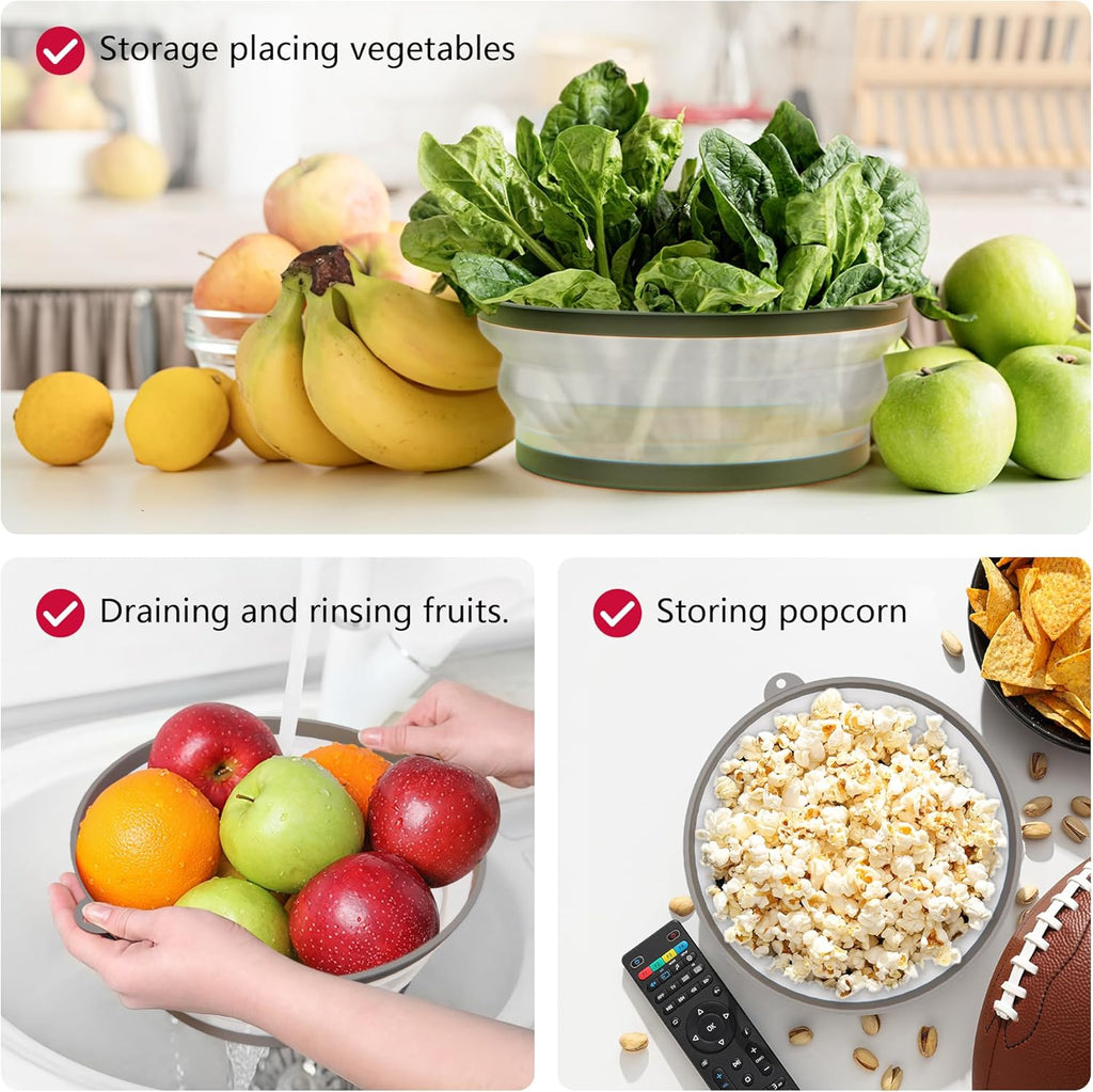 Microwave Splatter Cover Vented For Food With Hook Hole, Splatter Guard & Colander Kitchen Gadget For Food, Meal Prep