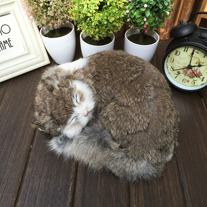 Sleeping Cat Home Decor Ornament