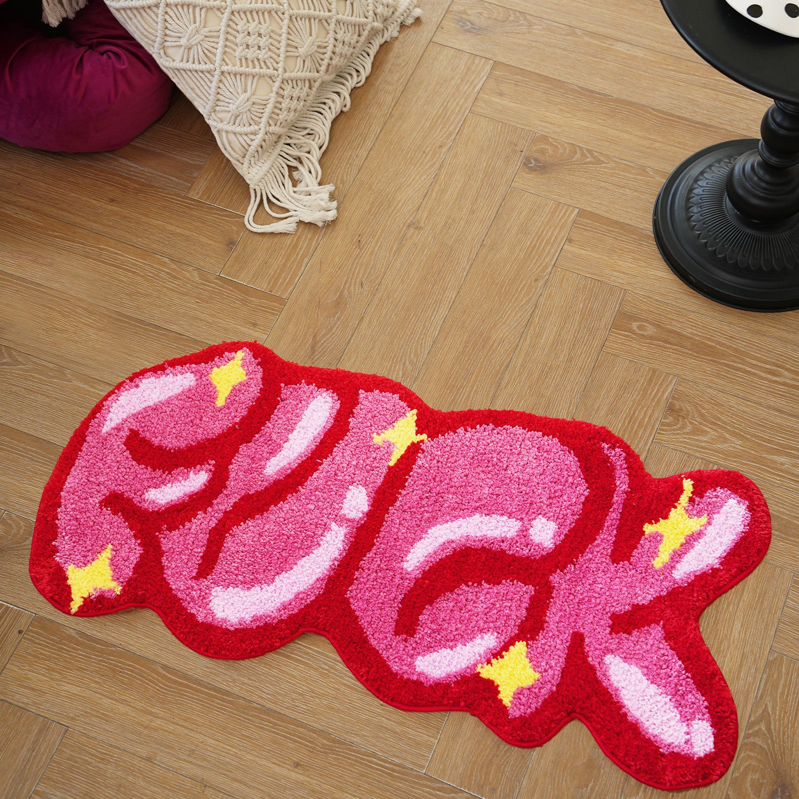 Color Rug For Bedroom - Non Slip Absorbent Floor Mat For Bathroom - Cute Washable Small Shower Mat - Aesthetic Modern Home Decoration Birthday Gifts, Thanksgiving Day Decor, Christmas Decor Home Decor